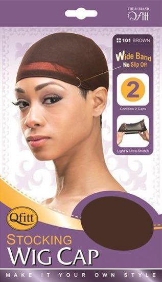 Qfitt Stocking Wig Cap - 101 Dark Brown