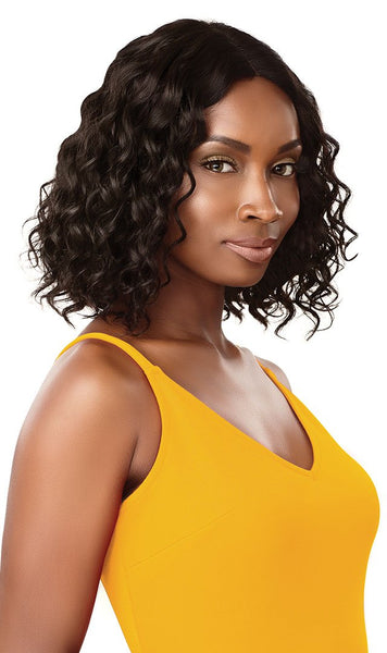 Outre The Daily Wig 100% Unprocessed Human Hair Lace Part Wig - Curly Bob 12 Inches
