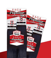 Saga Popular 100% Human Hair Yaky 4 Pieces (12"12"14"14") - Beauty Empire