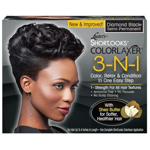 Luster's 3-N-1 ShortLooks ColorLaxer Diamond Black - Beauty Empire