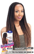 FreeTress Braid - Pre-Feathered Box Braid 20 Inches - Beauty Empire