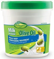 Sofn'Free GroHealthy Milk Protein & Olive Oil Really Deep Conditioning Treatment (16 Oz) - Beauty Empire
