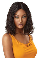 Outre The Daily Wig 100% Unprocessed Human Hair Lace Part Wig - Curly Blunt Cut Bob 14 Inches