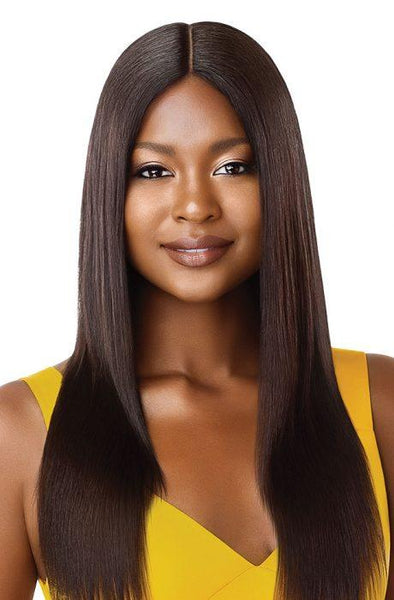 Outre The Daily Wig 100% Unprocessed Human Hair Lace Part Wig - Straight V Cut 22 Inches