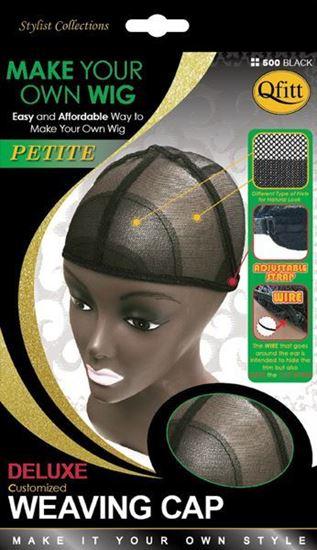 Qfitt Make Your Own Wig Petite Deluxe Customized Weaving Cap - 500 Black