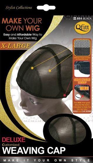 Qfitt Make Your Own Wig X Large Deluxe Customized Weaving Cap - 551 Black