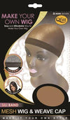 Qfitt Make Your Own Wig Sili Band Mesh Wig & Weave Cap - 5055 Brown