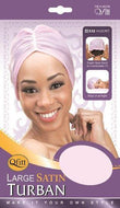 Qfitt Large Satin Turban - 532 Assort(Random Color)