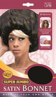 Qfitt Super Jumbo Satin Bonnet - 123 Black