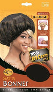 Qfitt X Large Satin Bonnet - 159 Black