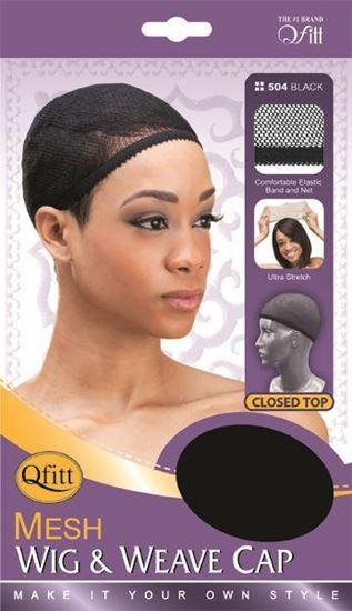 Qfitt Closed Top Mesh Wig & Weave Cap - 504 Black