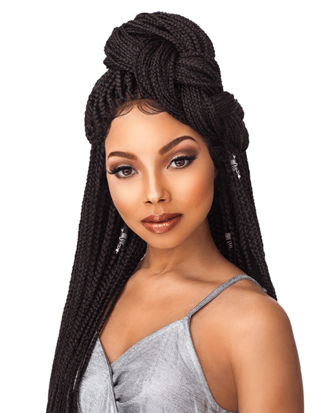 Sensationnel Cloud 9 4x4 Swiss Lace Front Wig - Box Braid Small