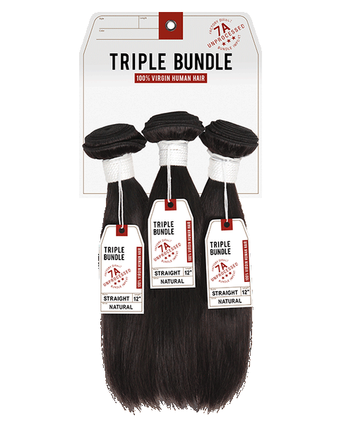 Sensationnel 7A Triple Bundle 100% Virgin Human Hair - Straight