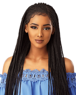 Sensationnel Cloud 9 13X5 100% Hand-Braided Swiss Lace Wig - Side Part Cornrow