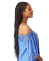 Sensationnel Cloud 9 13X5 100% Hand-Braided Swiss Lace Wig - Side Part Cornrow