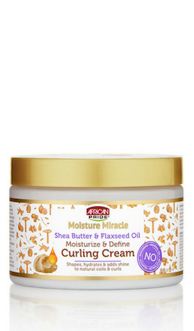 African Pride Moisture Miracle Shea Butter & Flaxseed Oil Moisture & Define Curling Cream - 12oz - Beauty Empire