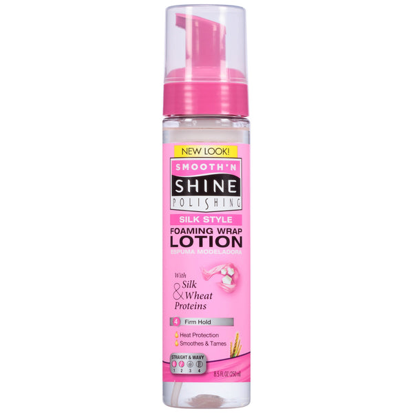 Smooth'N Shine Silk Style Foaming Wrap Lotion 4 Firm Hold (8.5 oz) - Beauty Empire