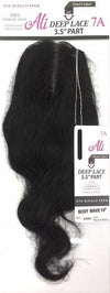 Ali 7A 100% Unprocessed 3.5" Deep Lace Part Closure - Body Wave - Beauty Empire