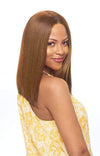 Vanessa Party Lace Human Hair Blend Deep I-Part Wig - DIHB Satin