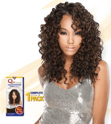 Milky Way Que Fourbulous Human Hair Master Mix (14" 14" 16" 16") Dio - Beauty EmpireShake N Go - 1