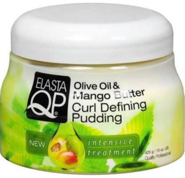Elasta QP Olive Oil & Mango Butter Curl Defining Pudding (15 Oz) - Beauty Empire