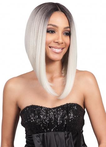 Bobbi Boss Synthetic Lace Front Wig - MLF218 Lyna Angled Bob - Beauty Empire