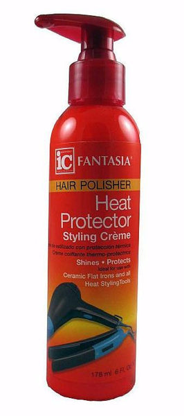 Fantasia Hair Polisher Heat Protector Styling Creme (6 Oz) - Beauty Empire