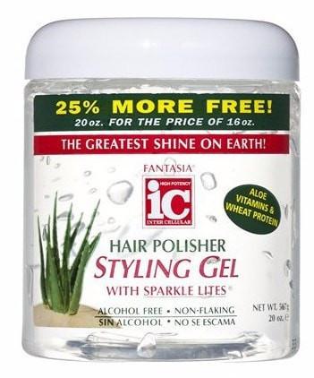Fantasia IC Hair Polisher Styling Gel with Sparkle Lites (16 Oz) - Beauty Empire
