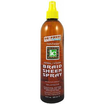 Fantasia IC Herbal/Vitamin Braid Sheen Spray with Sulfur Complex (12 Oz) - Beauty Empire