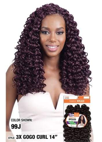 Model Model Glance Crochet Braid - 3X Gogo Curl 14 Inches