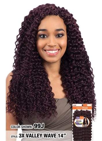 Model Model Glance Crochet Braid - 3X Valley Wave 14 Inches