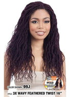 Model Model Glance Crochet Braid - 3X Wavy Feathered Twist 16 Inches
