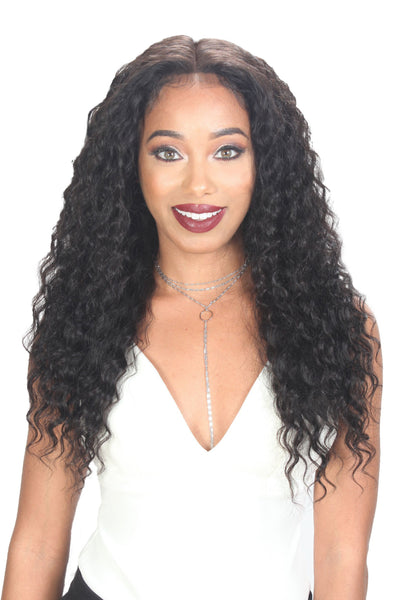 Zury Wet & Wavy Human Revive 100% Virgin Human Hair Whole 360 Lace Wig - Deep