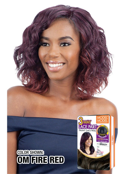 Model Model Deep Invisible 3 Way Part Lace Wig - Izzy - Beauty Empire