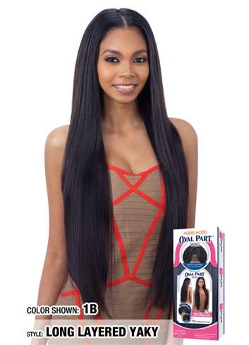 Model Model Oval Part Wig - Long Layered Yaky