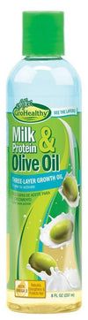 Sofn'Free GroHealthy Milk Protein & Olive Oil 3-Layer Growth Oil (8 Oz) - Beauty Empire