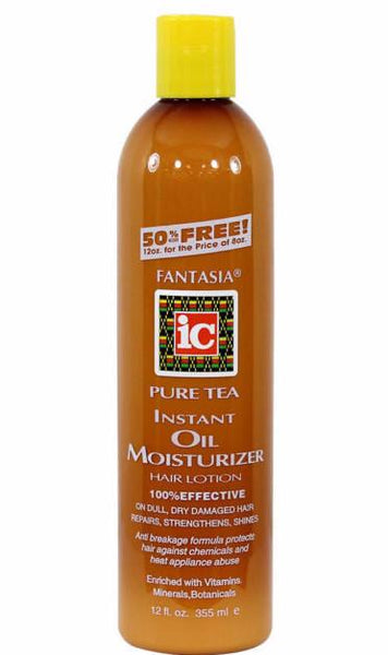 Fantasia IC Pure Tea Instant Oil Moisturizer Hair Lotion (12 Oz) - Beauty Empire