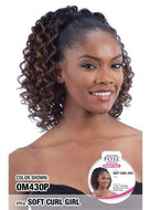 Model Model Pose Drawstring Ponytail - Soft Curl Girl