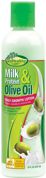 Sofn'Free GroHealthy Milk Protein & Olive Oil Daily Growth Lotion (8 Oz) - Beauty Empire