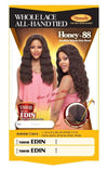 Vanessa Honey-88 Brazilian Human Hair Blend Whole Hand-Tied Lace Front Wig - T88HB Edin