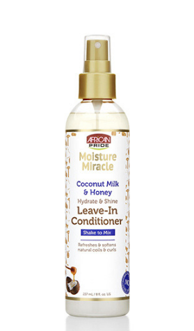 African Pride Moisture Miracle Coconut Milk & Honey Hydrate & Shine Leave-In Conditioner - 8oz - Beauty Empire