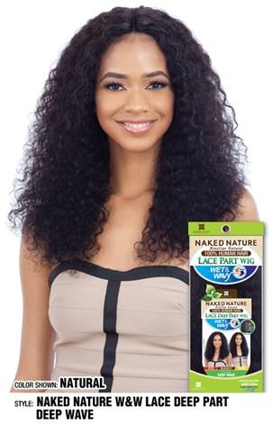 Shake N Go Naked Nature Wet & Wavy Deep Lace Part Wig - Deep Wave