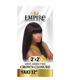 Empire 2X2 Hand-Tied Crown Closure Yaki 12" - Beauty Empire