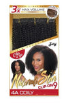 Zury Naturali Star Clip On 9 Pieces - 4A Coily - Beauty Empire