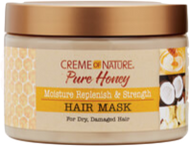 Creme Of Nature Pure Honey Moisture Replenish & Strength Hair Mask - 11.5oz - Beauty Empire