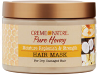 Creme Of Nature Pure Honey Moisture Replenish & Strength Hair Mask - 11.5oz - Beauty Empire