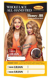 Vanessa Honey-88 Brazilian Human Hair Blend Whole Hand-Tied Lace Front Wig - T88HB Lilian