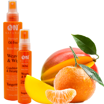 On Natural Premium Oil Free Remy Hair Curl-n-Wavy Curl Defining Conditioner & Detangler - Tangerine (8 Oz) - Beauty Empire