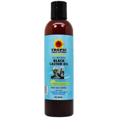 Tropic Isle Living Black Castor Oil Shampoo With Sea Butter (8 oz) - Beauty Empire